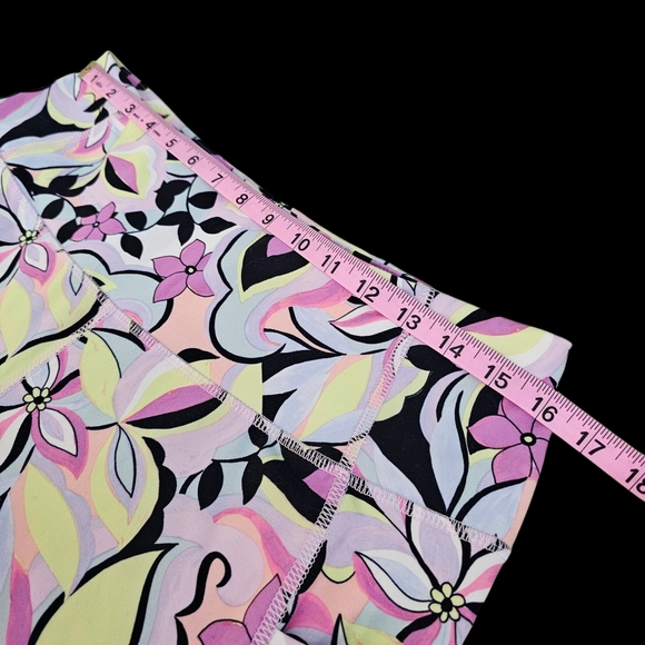 Sz XL (16-18) Avia floral crop leggings - Like new, EUC - Picture 4 of 9